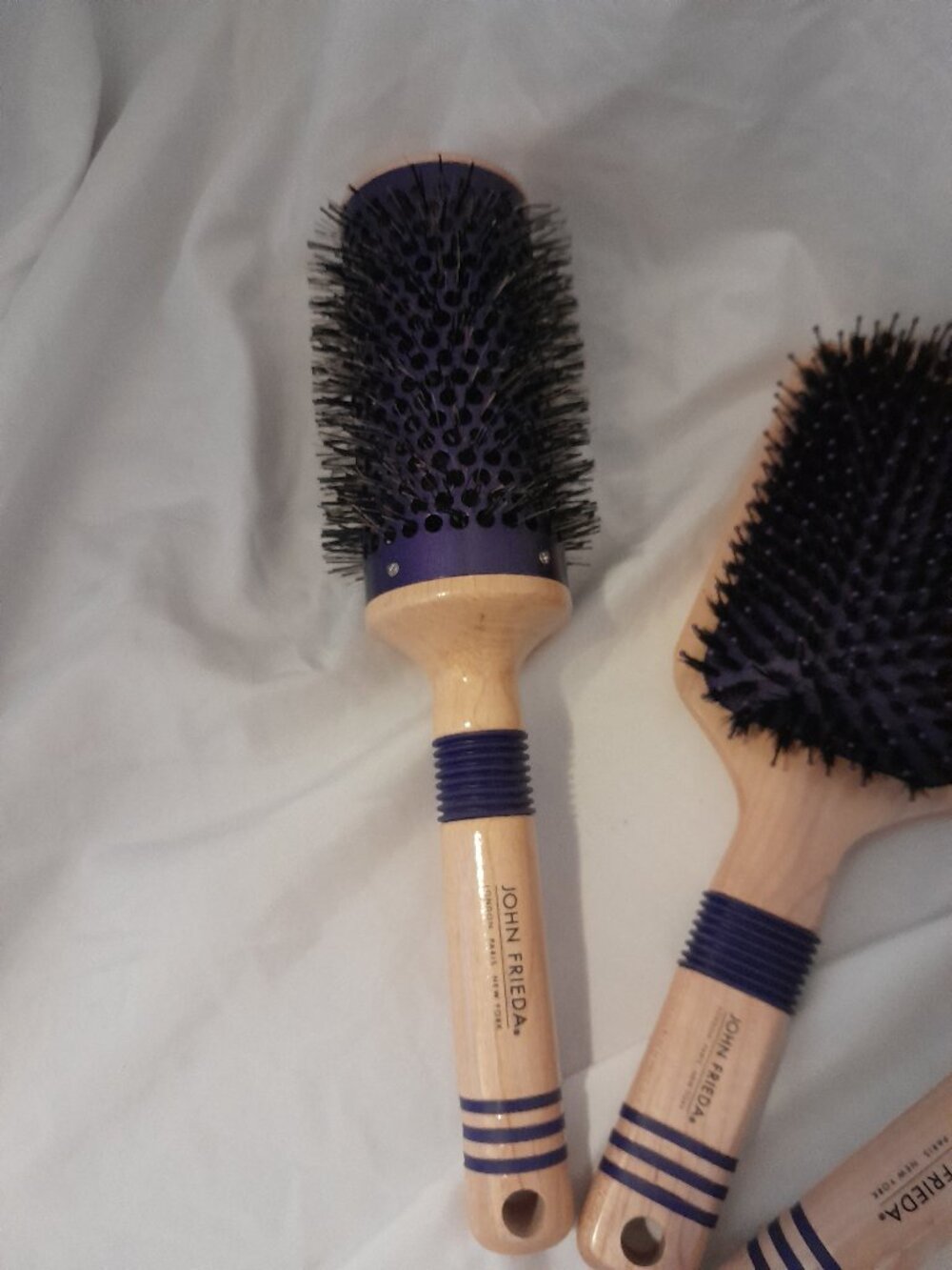 John Frieda 3-Pc Pro Hair Brush Set - Boar Bristle & Paddle - New Unused Bundle - Picture 4 of 7